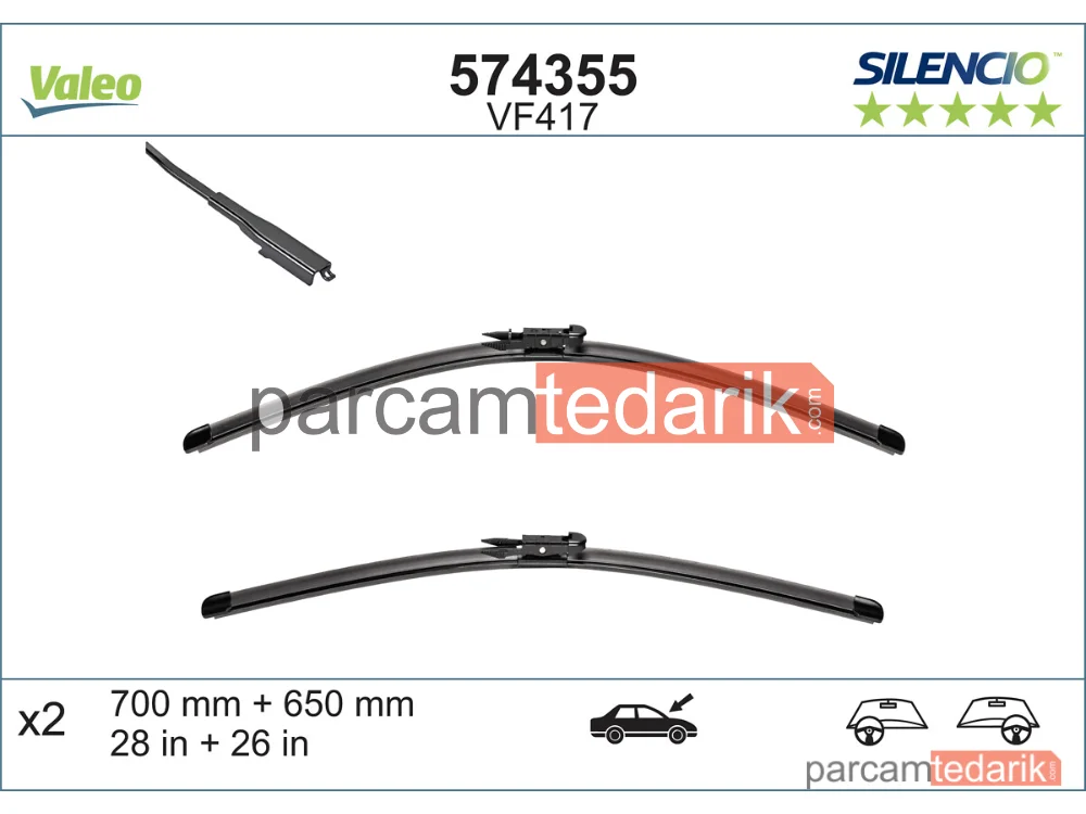 574355 | Silecek Süpürgesi — Mercedes-Benz Vito / Mixto, Mercedes-Benz Viano, Mercedes-Benz Vito